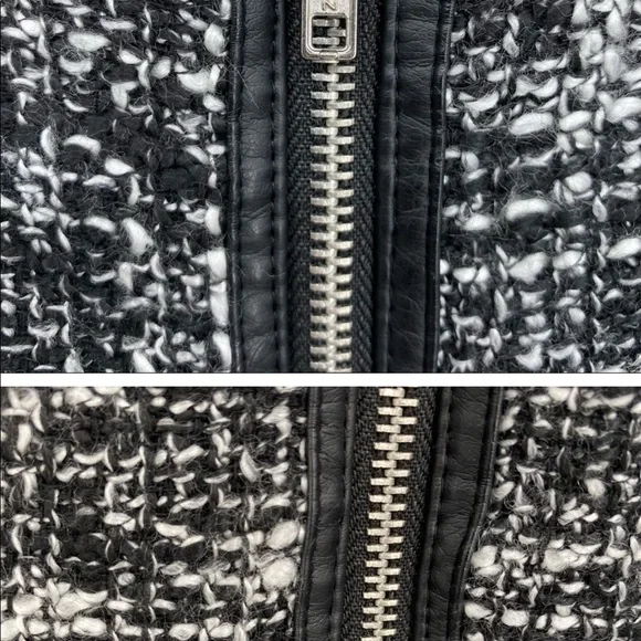 Dana Buchman Black & White Tweed Dress, Size 8 - Picture 8 of 10